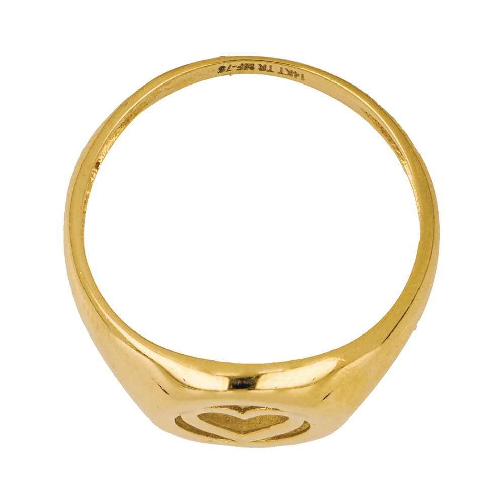Foto 3 | Anillo de Oro 14k 7200 Amarillo Corazón