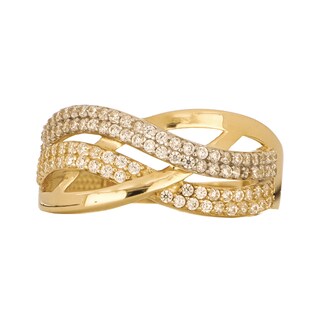 Foto 2 | Anillo de Oro 14k con Zirconias Zekie