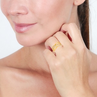 Foto 4 | Anillo de Oro 14k con Zirconias Zekie