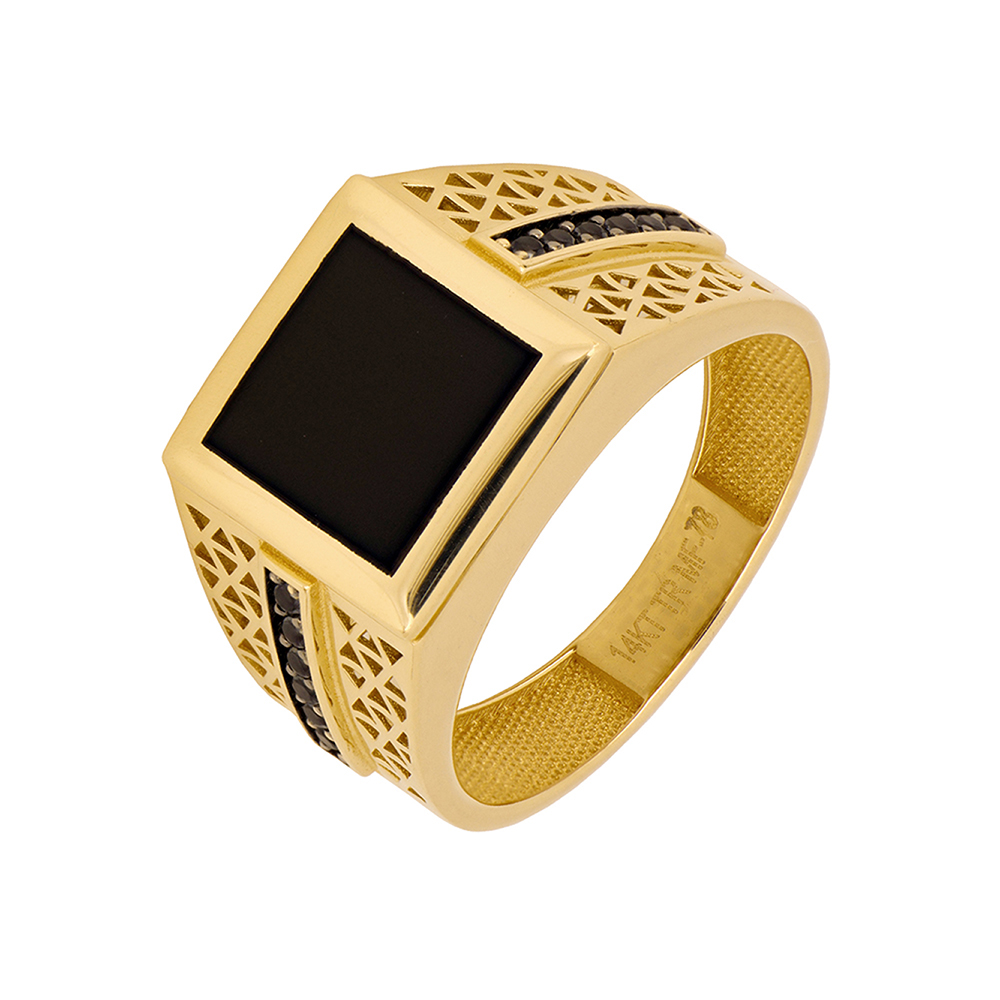 Anillo de Oro 14k con Zirconias Zekie