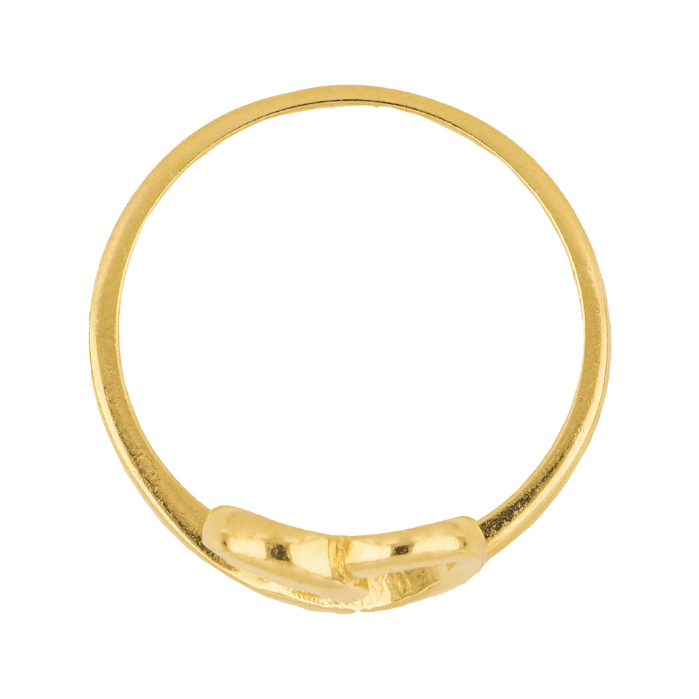 Foto 4 pulgar | Anillo de Oro 14k Zekie 7199 Amarillo Corazón