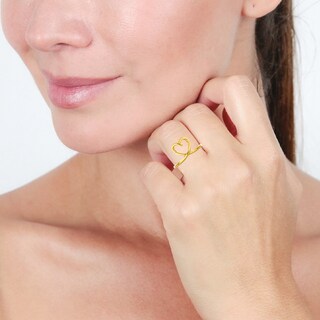 Foto 4 | Anillo de Oro 14k Zekie 7199 Amarillo Corazón