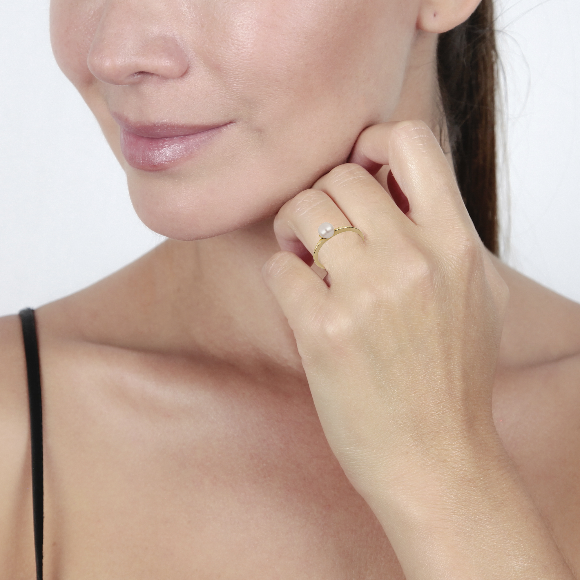 Foto 4 | Anillo de Oro 14k con Perla Zekie