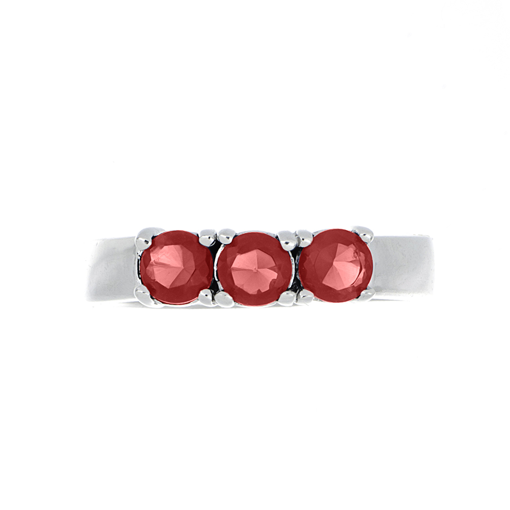 Foto 2 | Anillo Zekie 3010 Plata 0.925 Con Zirconias Rosas