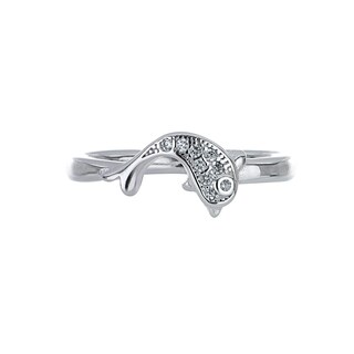 Foto 2 | Anillo Zekie 3043 Plata 0.925 Delfin Con Zirconia