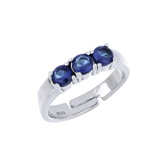 Foto 1 | Anillo Zekie 3009 Plata 0.925 Con Zirconias Azules