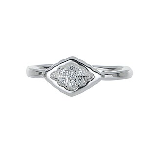 Foto 2 | Anillo Zekie 3042 Plata 0.925 Rombos Con Zirconia