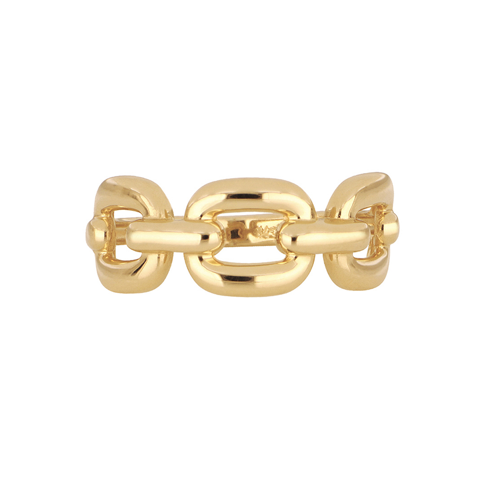 Foto 3 pulgar | Anillo de Oro 14 K  Zekie Talla 7