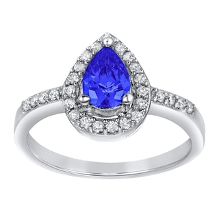 Foto 2 | Anillo De Plata De Ley Con Circonita Cúbica Azul Montana De West Coast Jewelry - Venta Internacional.