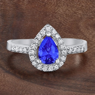 Foto 5 | Anillo De Plata De Ley Con Circonita Cúbica Azul Montana De West Coast Jewelry - Venta Internacional.