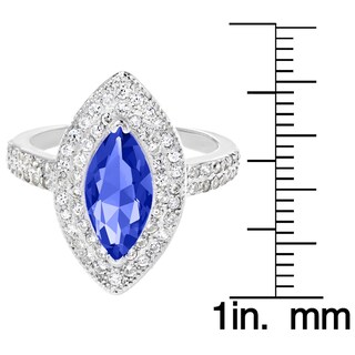 Foto 3 | Anillo De Plata De Ley Con Circonita Cúbica Azul Montana De West Coast Jewelry - Venta Internacional.