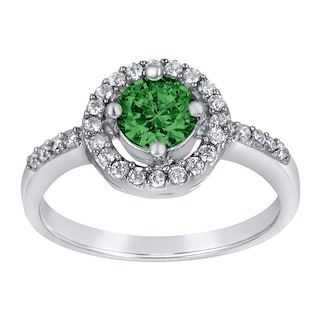 Foto 2 | Anillo West Coast Jewelry De Plata De Ley Con Esmeralda Circonita Cúbica - Venta Internacional.