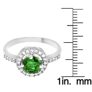 Foto 3 | Anillo West Coast Jewelry De Plata De Ley Con Esmeralda Circonita Cúbica - Venta Internacional.