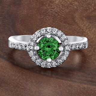 Foto 5 | Anillo West Coast Jewelry De Plata De Ley Con Esmeralda Circonita Cúbica - Venta Internacional.
