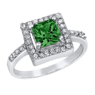 Foto 1 | Anillo West Coast Jewelry De Plata De Ley Con Circonita Esmeralda - Venta Internacional.