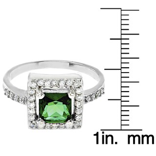 Foto 3 | Anillo West Coast Jewelry De Plata De Ley Con Circonita Esmeralda - Venta Internacional.