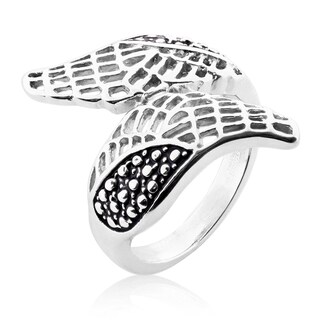 Foto 2 | Anillo West Coast Jewelry Elya Leaf Wrap De Acero Inoxidable - Venta Internacional.