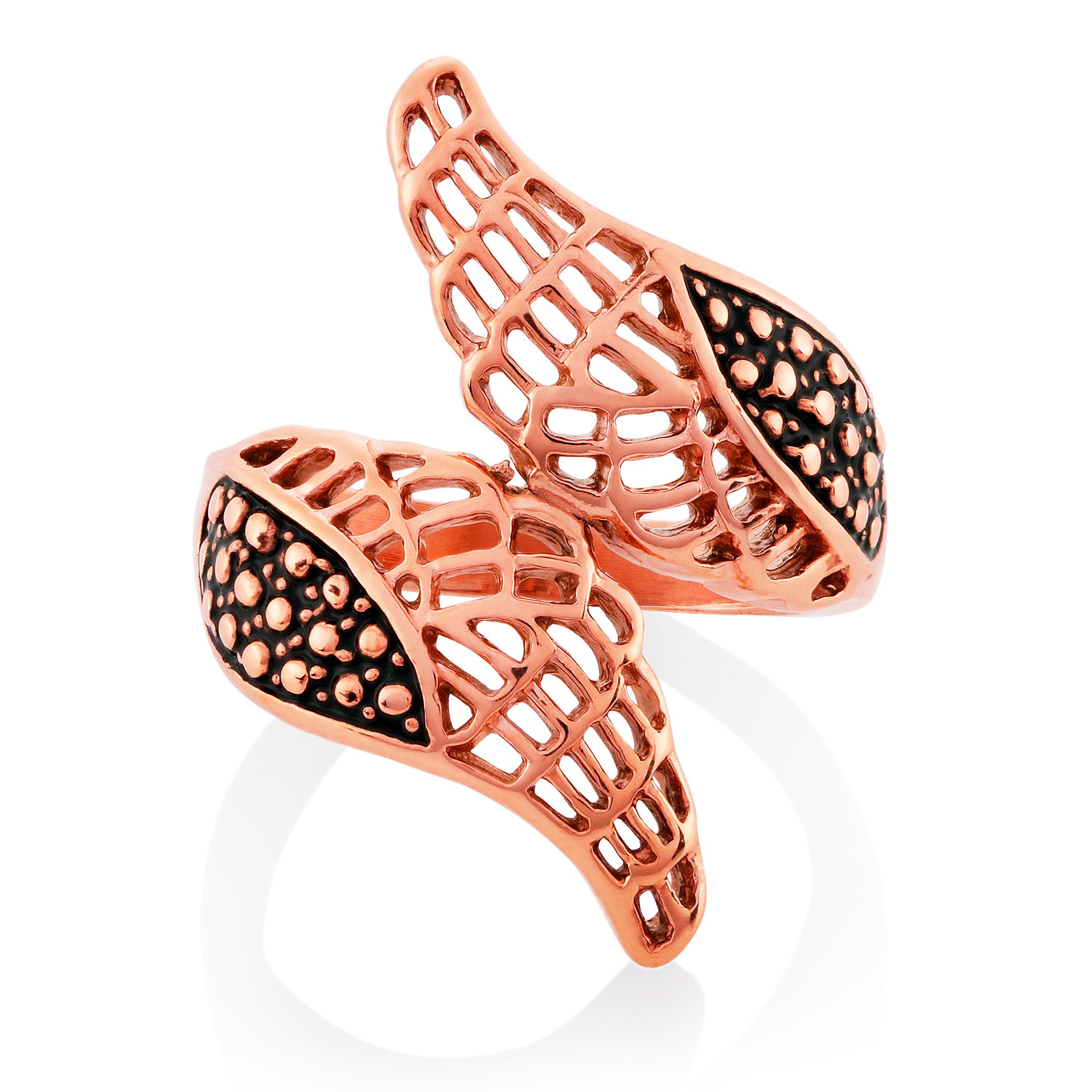 Foto 1 | Anillo West Coast Jewelry Elya Leaf Wrap De Acero Inoxidable - Venta Internacional.