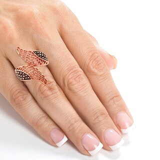 Foto 3 | Anillo West Coast Jewelry Elya Leaf Wrap De Acero Inoxidable - Venta Internacional.
