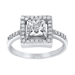 Foto 2 | Anillo West Coast Jewelry De Plata De Ley Con Circonitas, Tamaño 6 - Venta Internacional.