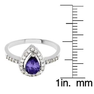 Foto 3 | Anillo De Plata De Ley Con Amatista Con Circonita Cúbica De West Coast Jewelry, Tamaño 6 - Venta Internacional.