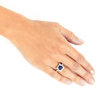 Foto 4 | Anillo De Plata De Ley Con Circonita Cúbica Azul Montana De West Coast Jewelry - Venta Internacional.