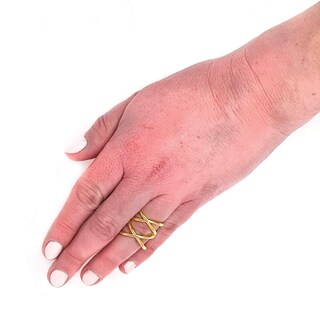Foto 5 | Anillo West Coast Jewelry Elya Split Crisscross Orbit Gold - Venta Internacional.