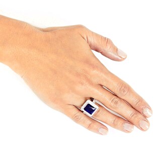 Foto 4 | Anillo De Plata De Ley Con Circonita Cúbica Azul Montana De West Coast Jewelry - Venta Internacional.