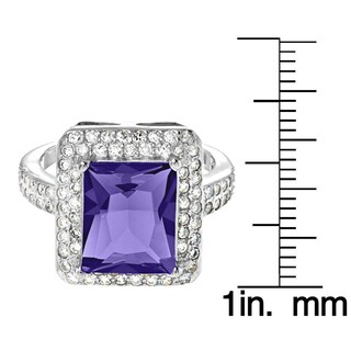 Foto 3 | Anillo West Coast Jewelry De Plata De Ley Con Amatista Púrpura Con Circonita Cúbica - Venta Internacional.