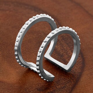 Foto 4 | Anillo West Coast Jewelry Elya Con Tuercas De Acero Inoxidable Sz 8 - Venta Internacional.