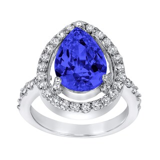 Foto 2 | Anillo De Plata De Ley Con Circonita Cúbica Azul Montana De West Coast Jewelry - Venta Internacional.