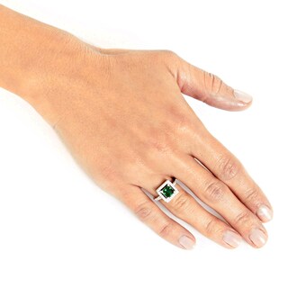 Foto 4 | Anillo West Coast Jewelry De Plata De Ley Con Circonita Esmeralda - Venta Internacional.