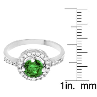 Foto 3 | Anillo West Coast Jewelry De Plata De Ley Con Esmeralda Circonita Cúbica, Tamaño 7 - Venta Internacional.