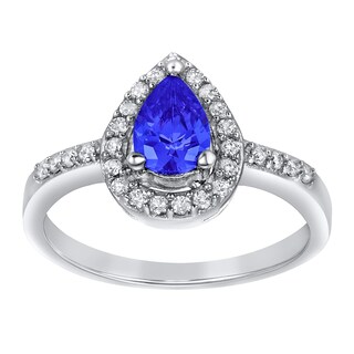 Foto 2 | Anillo De Plata De Ley 925 Con Circonita Cúbica Azul Montana De West Coast Jewelry - Venta Internacional.