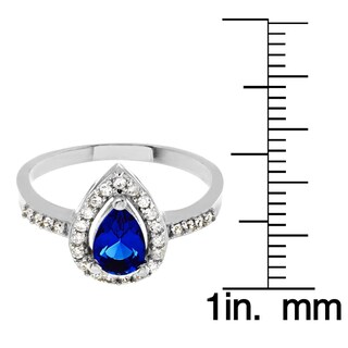Foto 3 | Anillo De Plata De Ley 925 Con Circonita Cúbica Azul Montana De West Coast Jewelry - Venta Internacional.