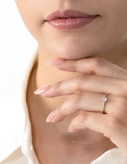 Foto 4 | Anillo De Promesa Tainy 10k Oro Talla 5.5