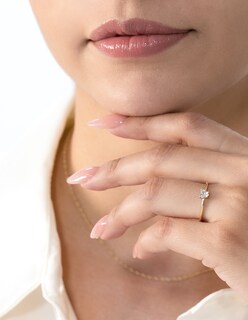 Foto 5 | Anillo De Promesa Tainy 10k Oro Talla 8.5
