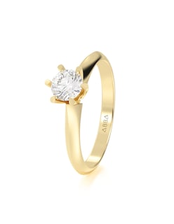 Foto 2 | Anillo de Compromiso de Oro 10k con Zirconia de 5 mm Talla 8.5
