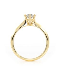 Foto 3 | Anillo de Compromiso de Oro 10k con Zirconia de 5 mm Talla 8.5