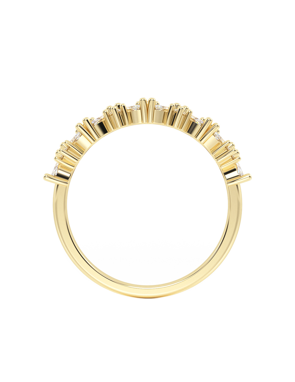 Foto 4 pulgar | Churumbela Marquise De Luz 10k Oro Amarillo Talla 9