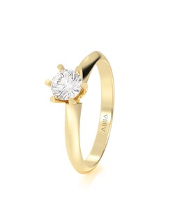 Foto 2 | Anillo de compromiso de oro 10k con zirconia de 5mm Talla 9
