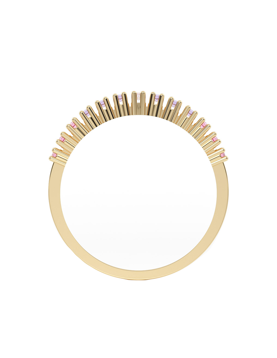 Foto 4 pulgar | Churumbela Lunette 10k Oro Amarillo Talla 7