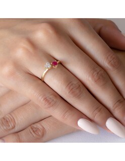 Foto 3 | Anillo Tu Y Yo 10k Oro Amarillo Talla 7