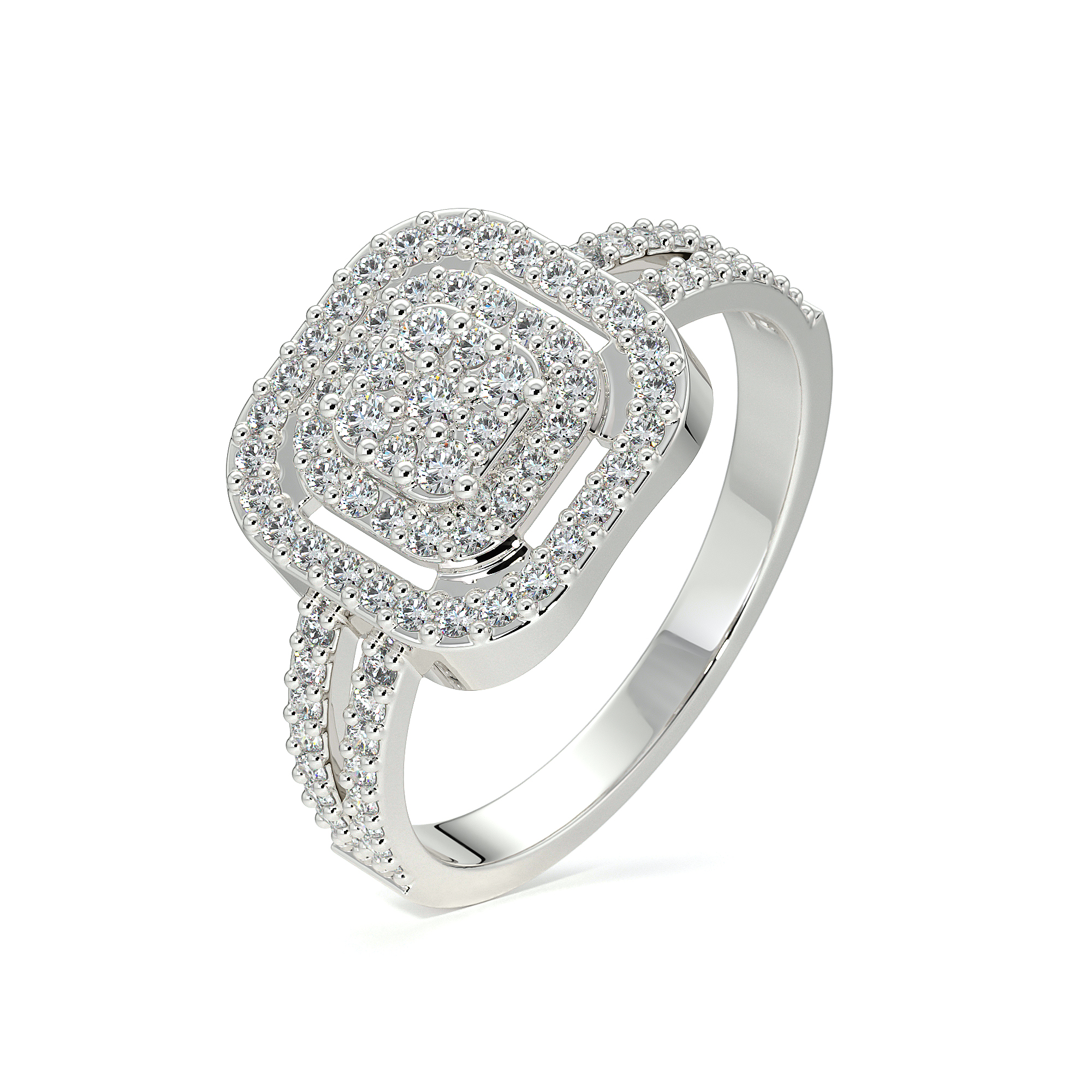 Foto 1 | Anillo De Plata Con Moissanita