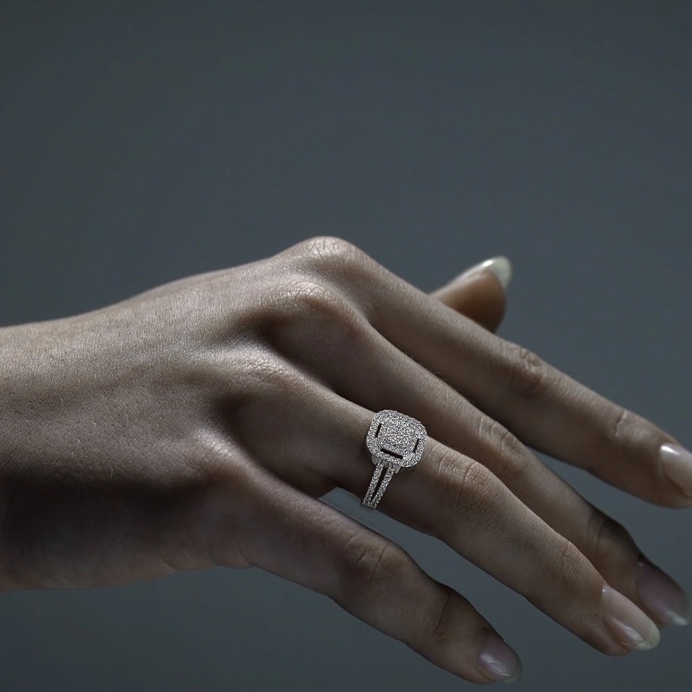 Foto 7 | Anillo De Plata Con Moissanita
