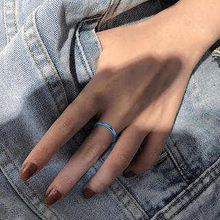 Foto 3 | Anillo Huoguo Fashion Contracted De 2 Mm Pulido A Mano - Venta Internacional.