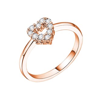 Foto 1 | Anillo Huoguo Exquisito Corazón De Melocotón Hueco De Cobre Para Mujer - Venta Internacional.