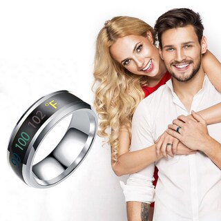Foto 2 | Anillo De Pareja Huoguo Fashion Nueva Temperatura Física Inteligente - Venta Internacional.