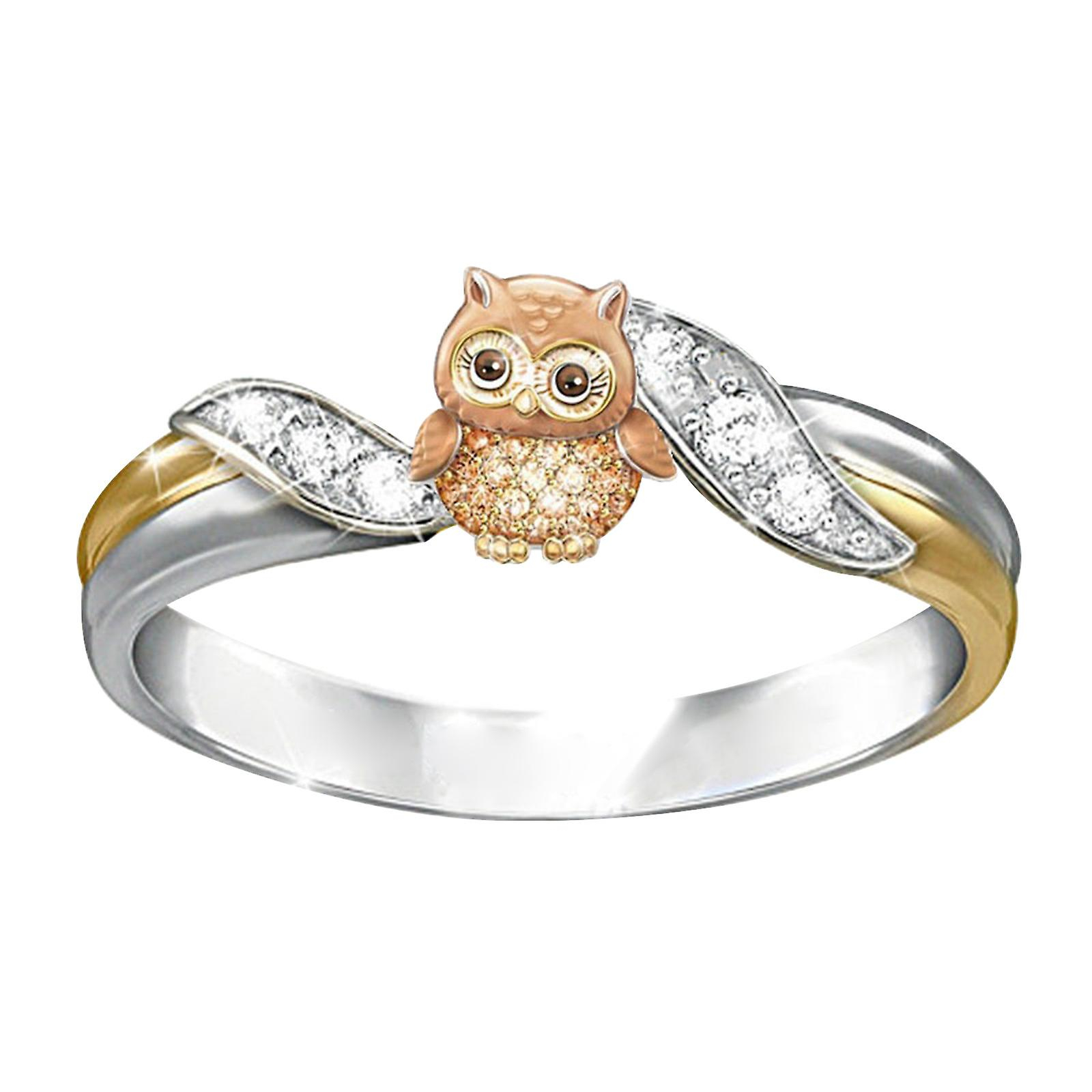 Foto 2 pulgar | Anillo Huoguo Fashion Owl Always Love You Para Mujer - Venta Internacional.