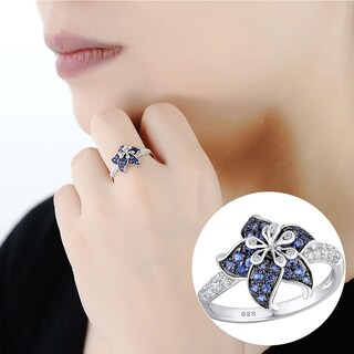 Foto 2 | Anillo De Boda Huoguo Gorgeous Flower De Plata 925 Para Mujer - Venta Internacional.